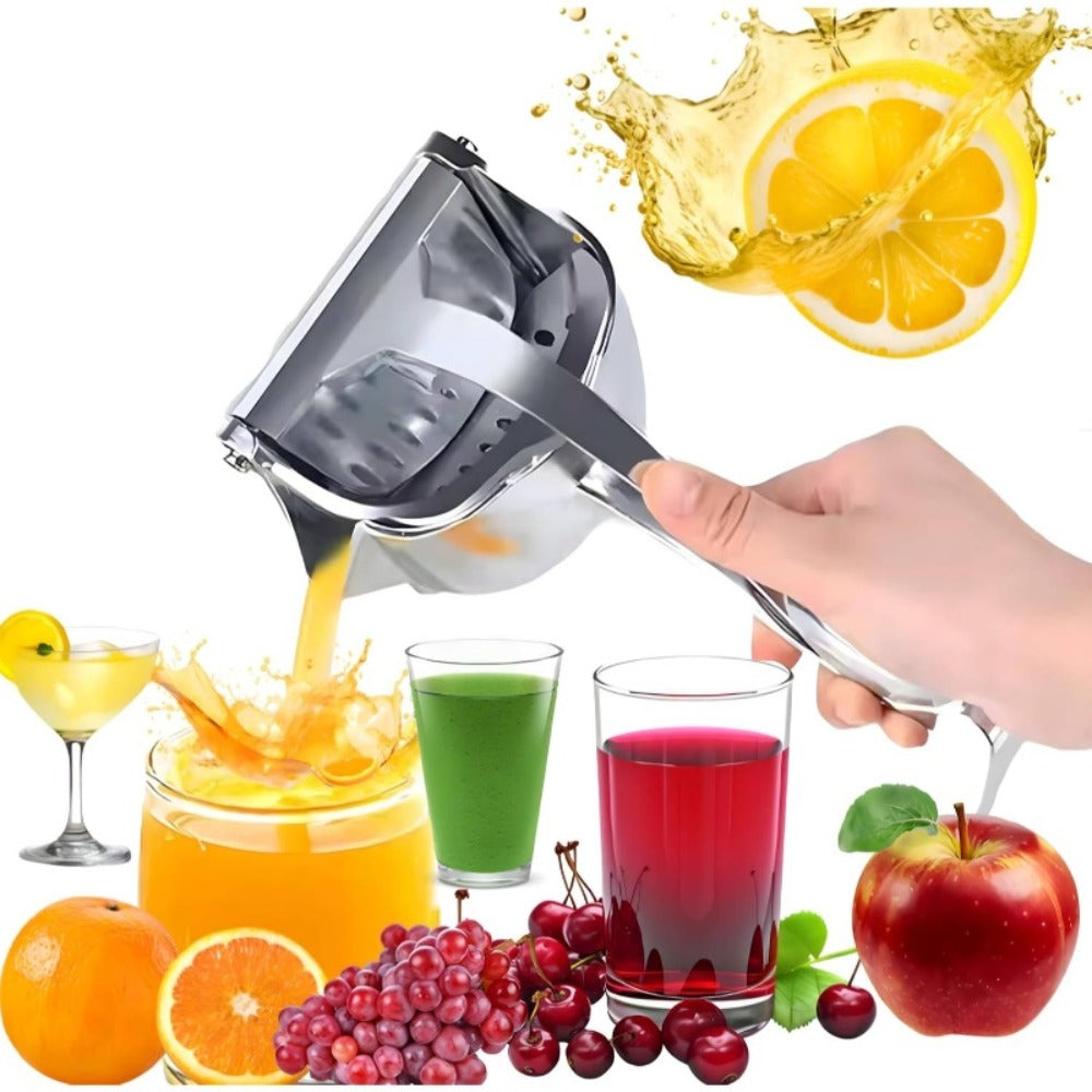 Manual Citrus Juicer ¨C Heavy Duty Aluminum Lemon Squeezer with Lever Press, Removable Filter, Easy Squeeze Extractor for Lemon, Lime, Orange & Pomegranate, Kitchen Tool for Juice Lovers