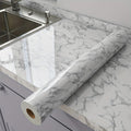 Marble Peel and Stick Wallpaper Roll - Waterproof Oil-Proof Self-Adhesive Wall Contact Paper for Kitchen Backsplash Bathroom Countertop