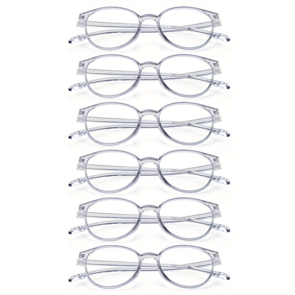 Rimless Reading Glasses for Women 3 Pack - Blue Light Blocking Lightweight Metal Frameless Readers with Anti Eyestrain Lenses, Multiple Colors and Magnifications 1.0X to 4.0X