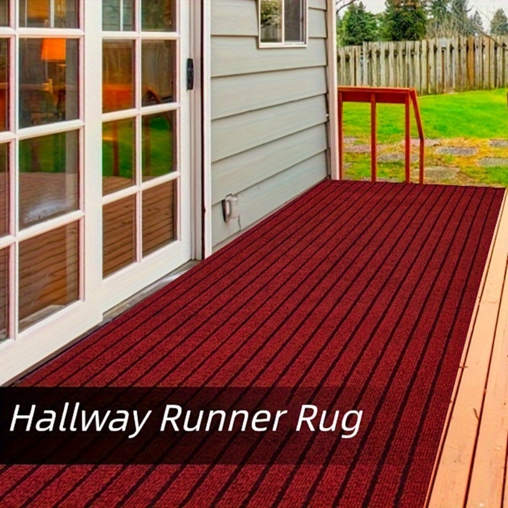 Runner Carpet with Rubber Backing - Non-Slip 1800G/sqm Heavy Duty Washable Indoor Outdoor Rug | Hallway, Entryway, Laundry Room & Balcony Runner Mat | Multiple Sizes & Colors