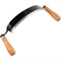 Draw Knife Woodworking Tool Curved, 5¡± 8¡± 10¡± Drawknife Debarking Shave Tool with Ergonomic Handle, Wood Bark Stripper for Timber Framing, Wood Turning, Carving & Log Peeling