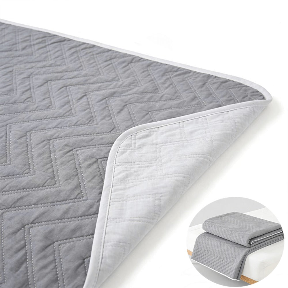 Washable Leak-Proof Mattress Protector for Seniors - Breathable Mesh Polyester, Urinary Incontinence & Bedwetting Pad | Twin, Full, Queen, King