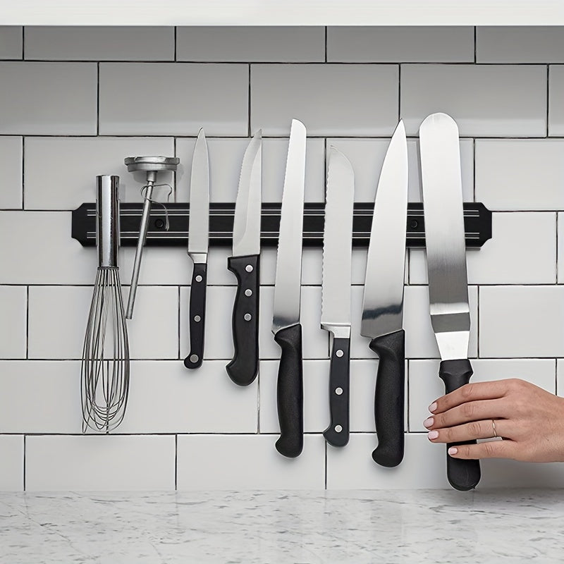 Magnetic Knife Holder Wall Mount 20 Inch - Strong Magnetic Knife Bar Strip for Kitchen, Space-Saving Knife Rack for Knives, Scissors, Tools, Easy Install Kitchen Organizer