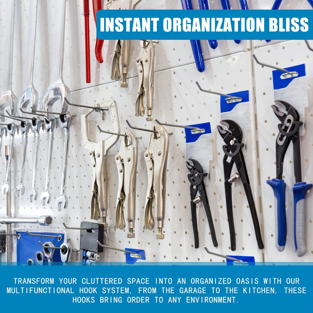 Pegboard Hooks 60pcs Stainless Steel 2 Inch Single Hole ¨C 1-Inch Spacing Board Hooks for Tool Organization in Garage Workshop Warehouse Garden & Storage