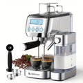 Espresso Machine 20 Bar with Automatic Milk Frother ¨C Dual Boiler Coffee Maker, Touch Control, Cappuccino & Latte Machine with Dual Wall Filters, Includes Milk Frother, Easy to Use for Home & Gifts