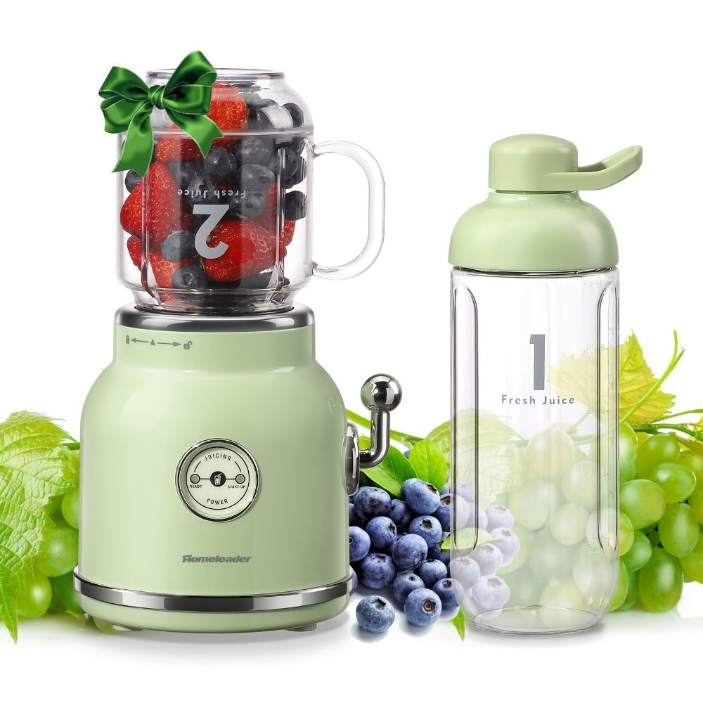 Personal Blender for Smoothies & Shakes - 20.3 oz Tritan BPA-Free Travel Cup with Lid, Portable Single Serve Smoothie Blender, Compact Countertop Blender for Gym, Office & On-the-Go, Cyan
