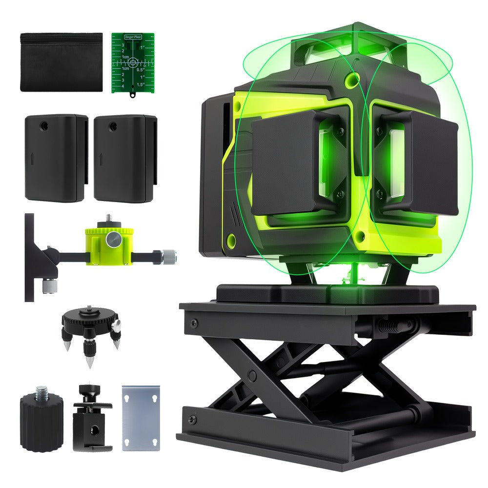 Laser Level Self Leveling 100ft 30m Two Line 360 Degree Magnetic Base Manual Pulse Mode Adjustable Brightness for Construction Tile Flooring Picture Hanging DIY Home Projects