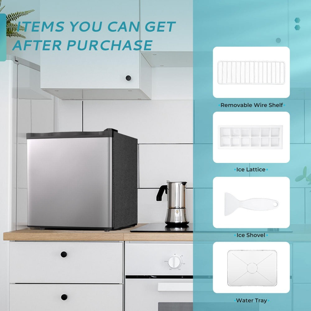 Mini Fridge with Freezer 1.7/3.5 Cu.Ft - Compact Refrigerator with Adjustable Thermostat, Energy Saving, Quiet 38dB, Perfect for Dorm, Bedroom, Apartment, Office & Home Use
