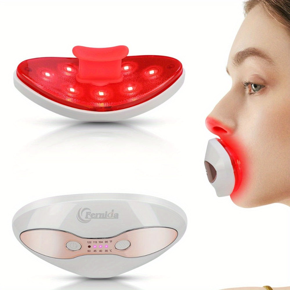 Lip Plumper Device for Women ¨C Electric Lip Shaper & Trainer with 4 Adjustable Heating Temperatures for Fuller, Plumper Lips, Portable Beauty Tool Gift
