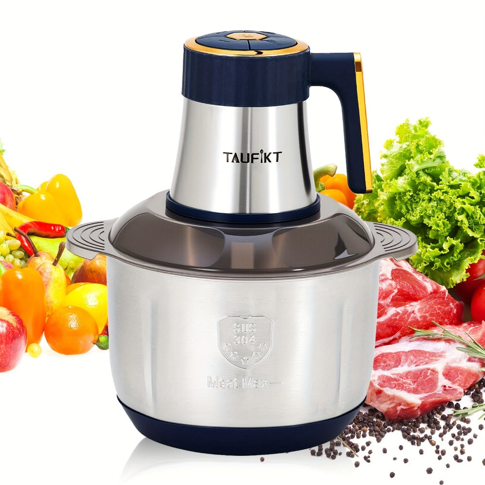 Electric Meat Grinder 5-Speed 6-Blade Food Chopper - 1.32 Gal Household Mincer for Meat Vegetables Garlic Puree Juice Noodles, Fast 6-Second Grinding, Food-Safe