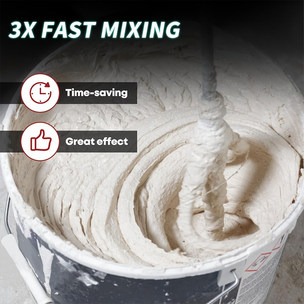 Electric Handheld Cement Mixer 2100W | 6-Speed Adjustable 800 RPM Mortar Mixer Drill for Mixing Paint, Cement, Mortar & Feed ¨C Heavy Duty Paddle Mixer Power Tool