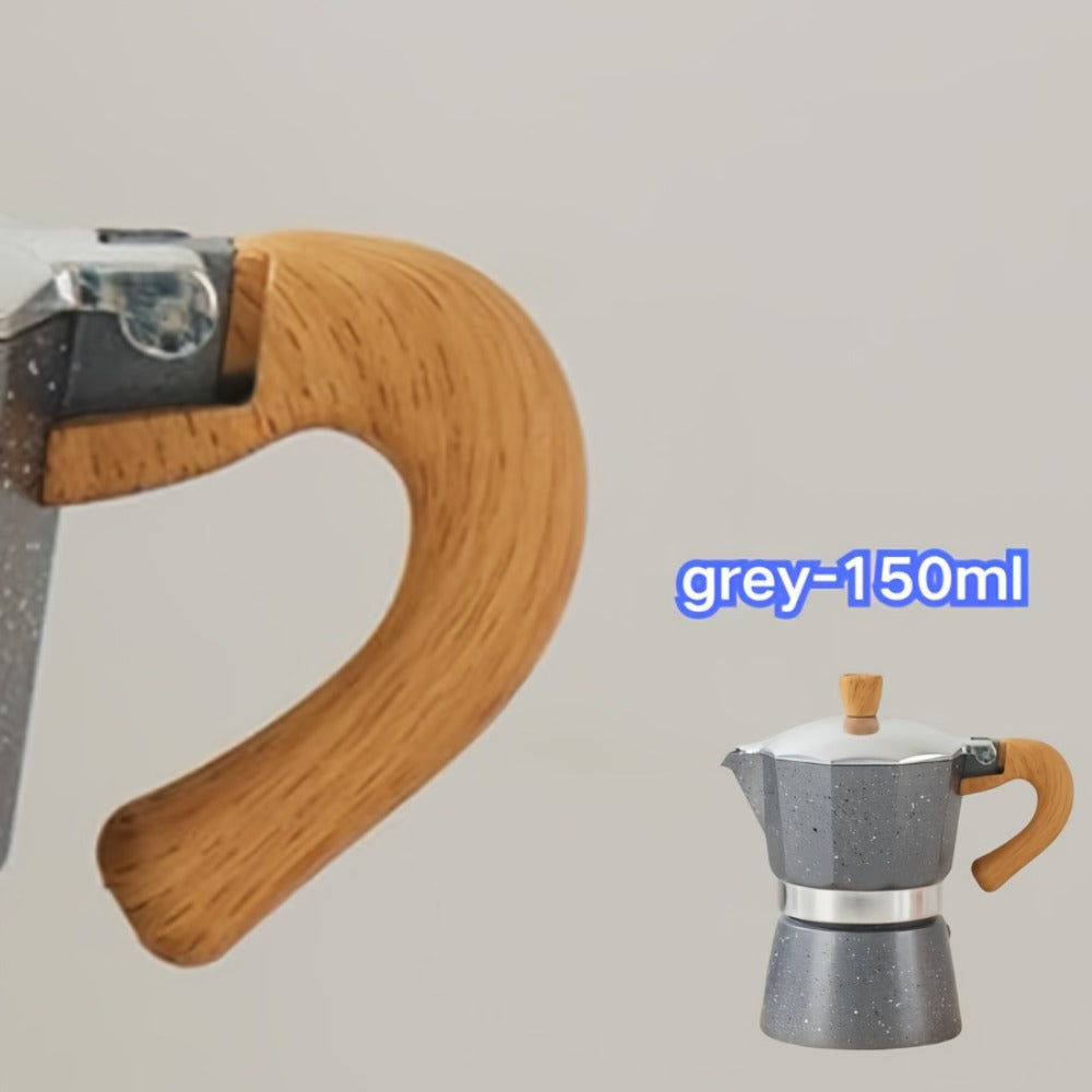 Moka Pot Stovetop Espresso Maker 150ml Classic Aluminum Italian Coffee Pot for Home Brewing Camping Cuban Cafe Style Easy to Use and Clean Multiple Colors Available