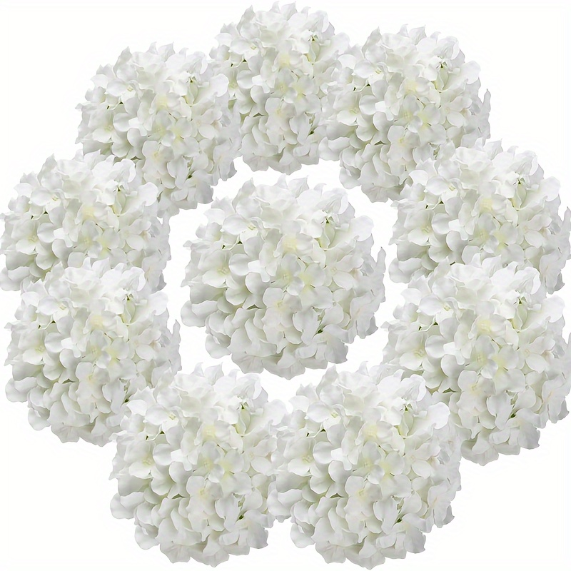Artificial Hydrangea Flowers with Stems 60 Pack ¨C Fake Hydrangea Flower Heads for Wedding Centerpieces, Bouquets, DIY Home Decor, Garden & Party Arrangements | Realistic Silk-Look Floral Decor