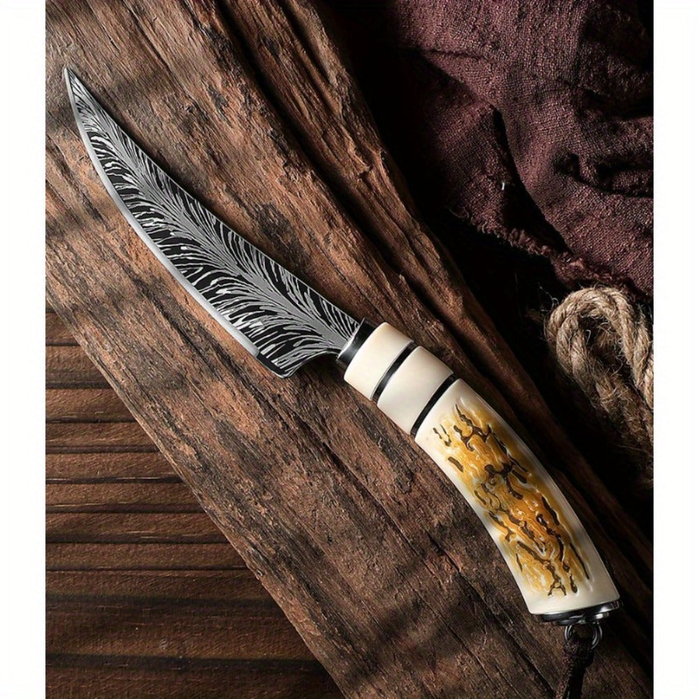 Eagle Head Kitchen Knife 13.5 Inch Sharp 420 Stainless Steel Blade with Engraved Handle - Unique Meat Cleaver Chef Knife for Cooking - Cool Novelty Knife Gift for Men BBQ Enthusiasts