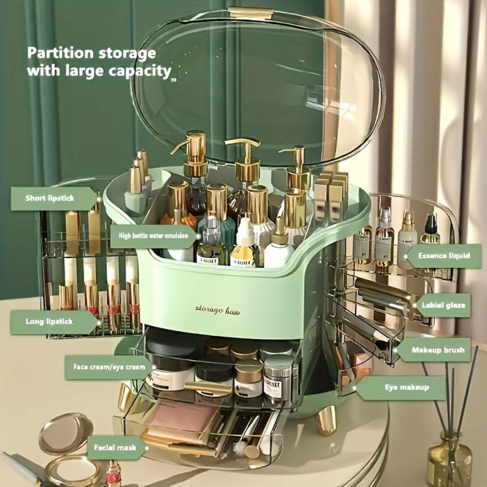 Makeup Organizer Countertop Skincare Organizer Cosmetics Storage Display Case Jewelry Perfume Holder Bathroom Vanity
