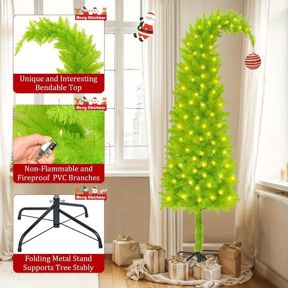6FT Artificial Christmas Tree with Skirt, Balls & Stand ¨C Flexible Full Christmas Tree Set with Unique Decorations for Home, Office & Party ¨C Festive Holiday Decor, Green