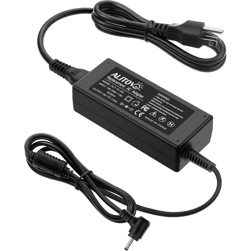 19V 3.42A 65W Universal Laptop Power Adapter - Compatible with HP, LG Monitor, Samsung TV, Acer, Chromebook, ASUS, JBL Speaker, AC 100-240V Input, 9 DC Tips Included, Short Circuit Protection