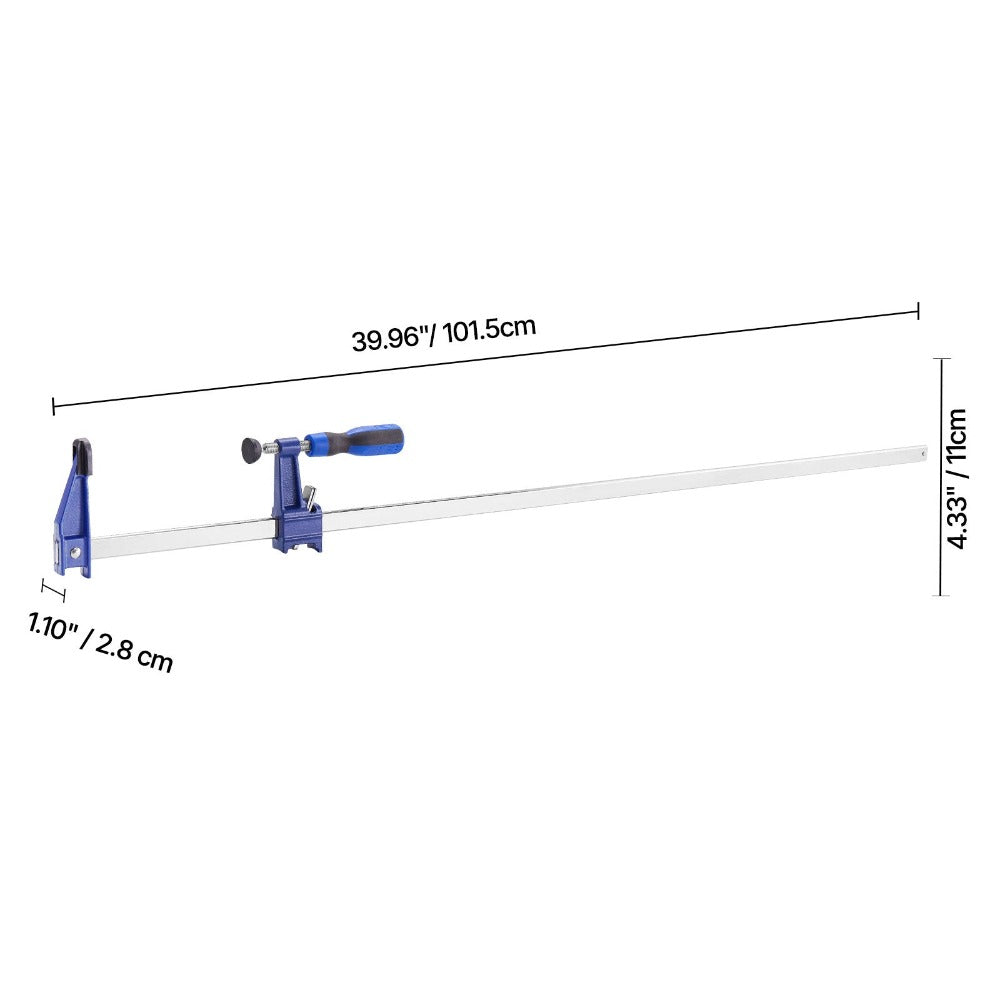 Bar Clamps for Woodworking F Clamp Set ¨C 24¡± & 36¡± Cast Iron Jaw, 600 LB Load, Lockable Slide Bar, 2 or 4-Pack for Furniture Assembly, Glue-Ups & Wood Joining Projects