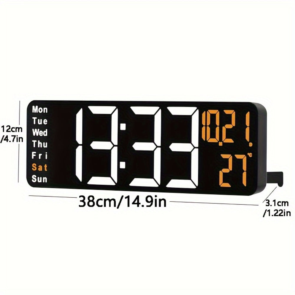 LED Digital Alarm Clock with Dual Alarm, Countdown Timer & 4-Level Dimmer for Bedside Nightstand