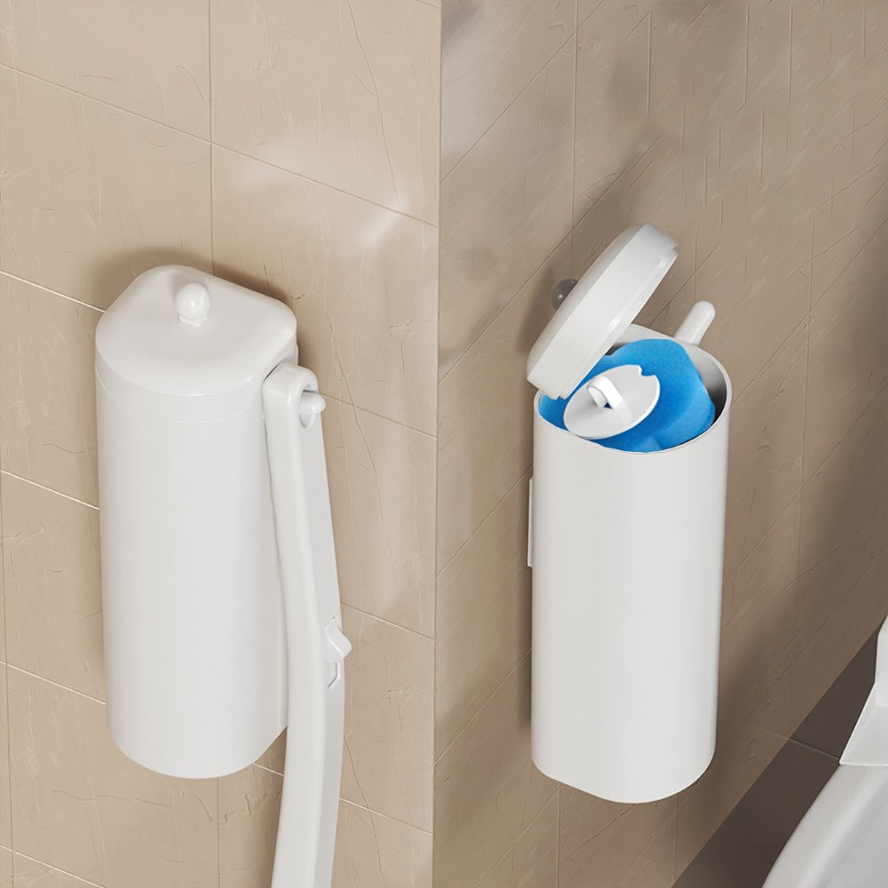 Disposable Toilet Brush Cleaning System with Bracket & Replaceable Heads - Deep Clean Toilet Bathroom Cleaning Kit, No-Touch Hygienic Brush with Refill Packs 17/24/30/35/53 Refills for Home & Bathroom