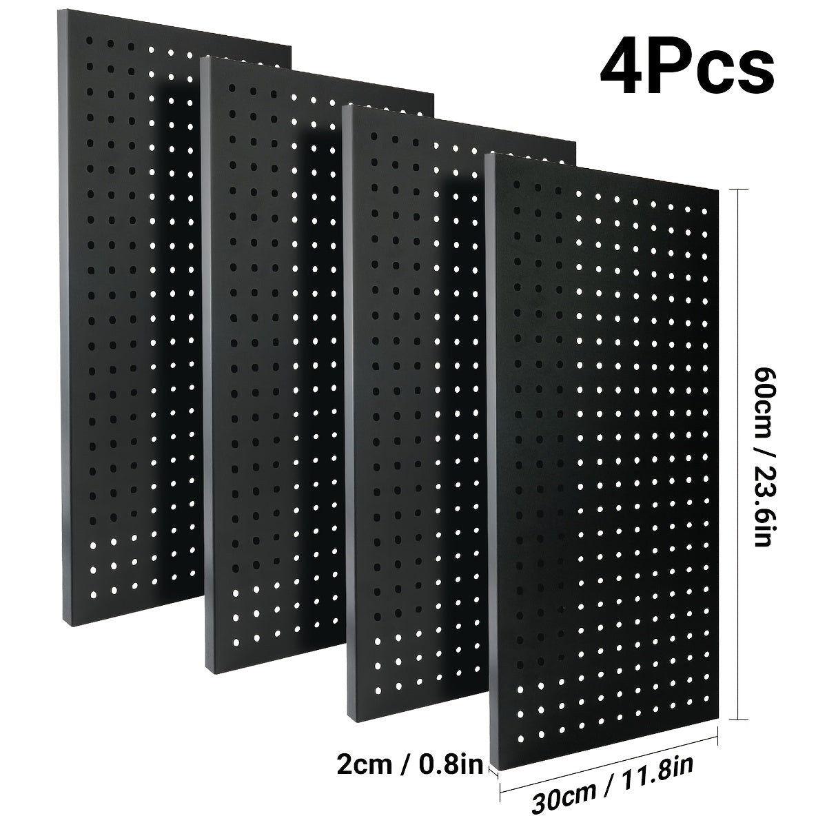 Metal Pegboard Wall Panels Garage Tool Storage Organizer Heavy Duty Steel Peg Board Wall Mounted Workshop Shed Craft Room 2 Pack 4 Pack