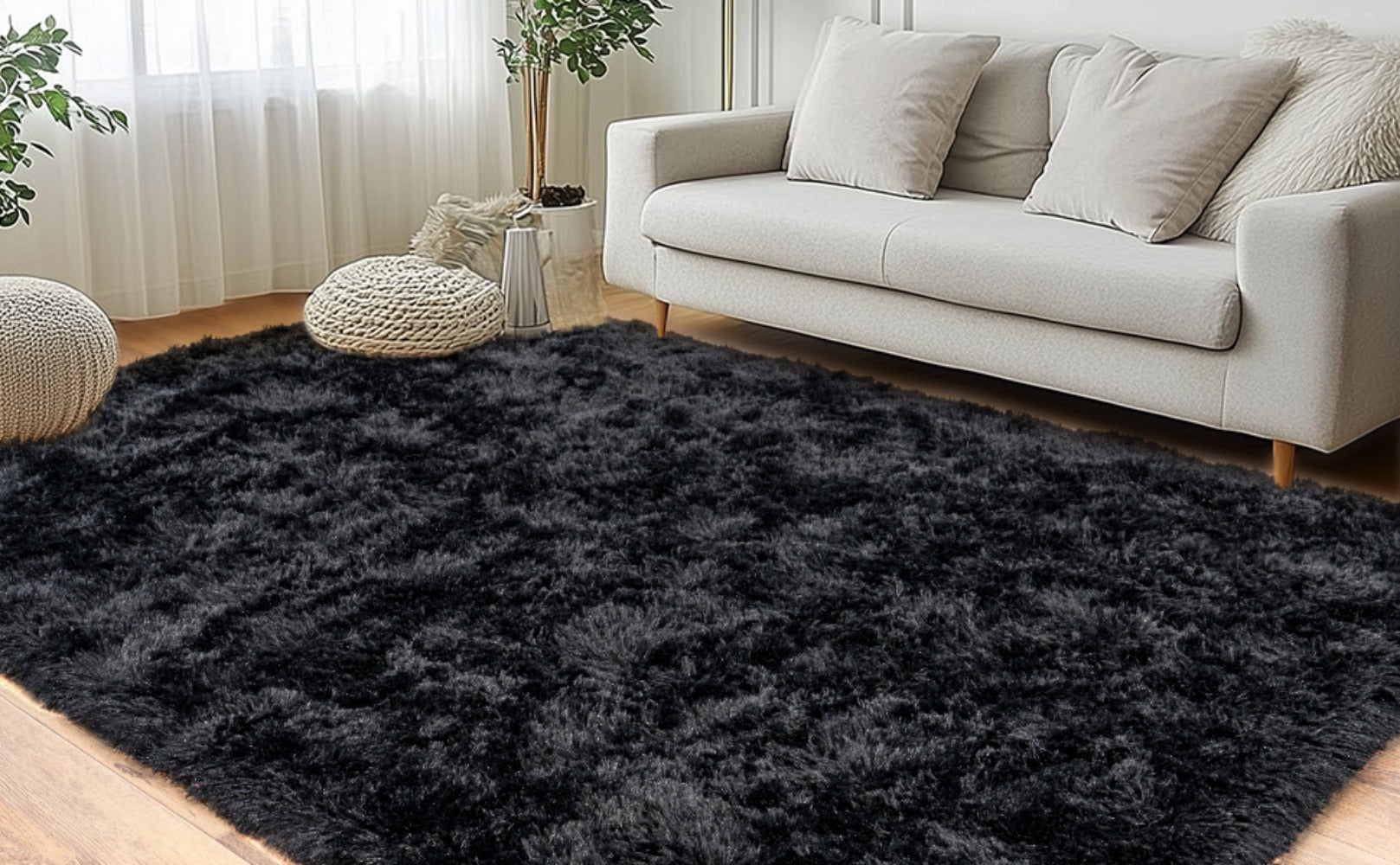 Fluffy Area Rug 8x10 Large Plush Shag Rug for Living Room Bedroom Non-Slip Soft Fuzzy Carpet Modern Home Decor Floor Mat Teen Dorm Room Decor
