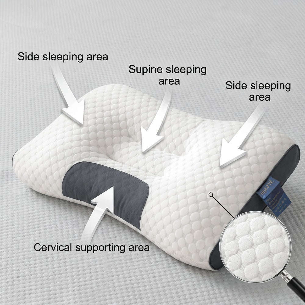 Neck Pillow 2 Pack ¨C Breathable Memory Foam Travel Pillow with Removable Zippered Cover, Ergonomic Cervical Support for Neck & Shoulder Pain Relief
