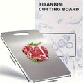 Pure Titanium Cutting Board Double Sided Durable Metal Kitchen Chopping Board for Meat Fruits Vegetables Holiday Gift 1pc or 3pc Set