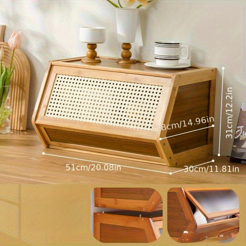 Bamboo Shoe Rack with Flip Drawer Freestanding Narrow Entryway Shoe Organizer 2 Sizes Stackable Storage for Living Room Bedroom