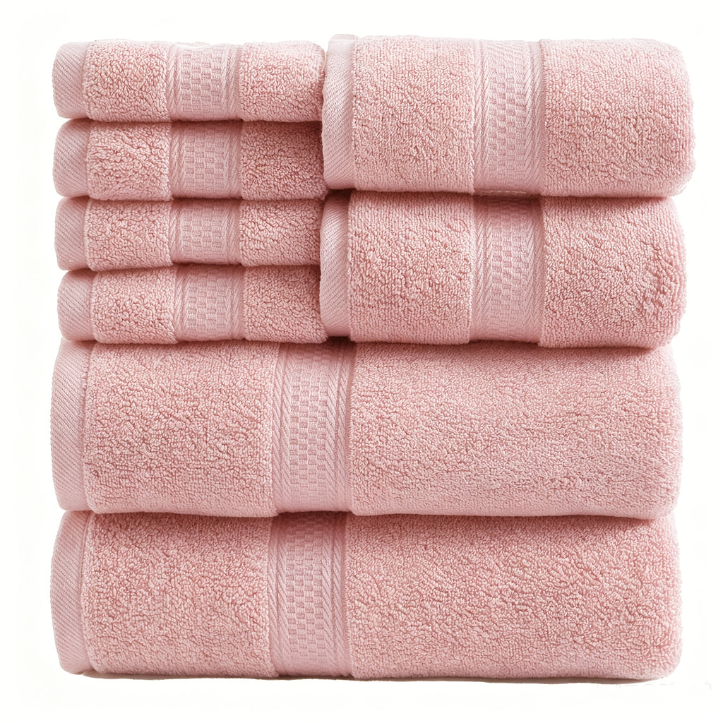 Luxury Soft Towel Set 8 or 16 Piece - Thickened Quick Dry Skin Friendly High Absorbency Bath Towels Hand Towels Washcloths | 13+ Colors | Home Hotel Travel Fitness Spa Gift Set