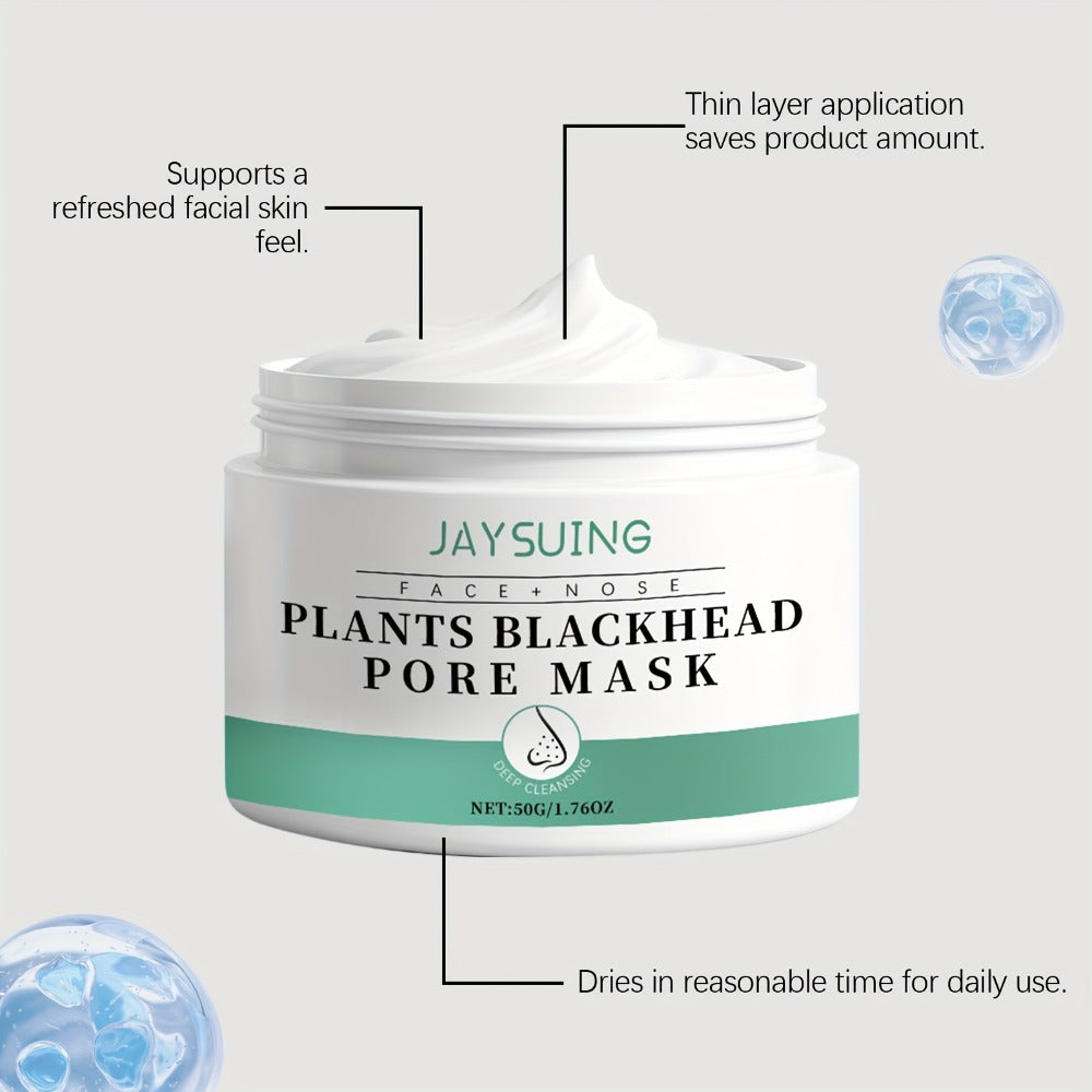 Blackhead Peel-Off Nose Mask 50g with Hyaluronic Acid, Salicylic Acid & Aloe Essence ¨C Deep Pore Cleansing Strips for Smooth Skin, Daily Use