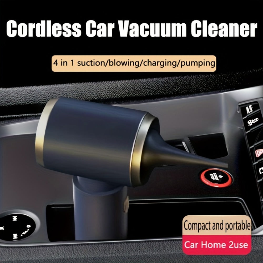 2-in-1 Handheld Vacuum Blower USB Rechargeable Cordless Mini Vacuum Cleaner Blow Suction Mode with Filter Dust Cup for Home Car Office Keyboard Lightweight