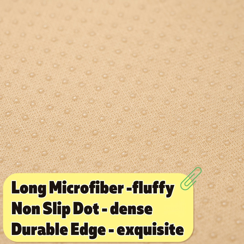 Plush Shaggy Area Rug 1.6 Inch Thick Non-Slip Machine Washable Polyester Carpet - Tie-Dye & Solid Color Fluffy Rectangle Rug for Living Room, Bedroom & Study | Silicone Grip Backing | 4 Sizes Available
