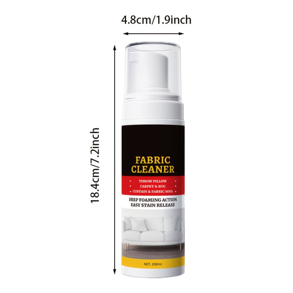 Upholstery Cleaner Spray Multi-Fabric Stain Remover 6.76oz Spot Cleaner for Couch Sofa Rug Carpet Clothes Car Seat Mattress Laundry Multi-Purpose Fabric Cleaner for Home and Car 1 2 3 4 5 Pack