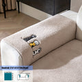 Sherpa Sofa Cover Cat Paw Embroidered Thick Plush Couch Slipcover Non-Slip Seat Cushion Protector Pet-Friendly Machine Washable Furniture Cover for Living Room Home Decor