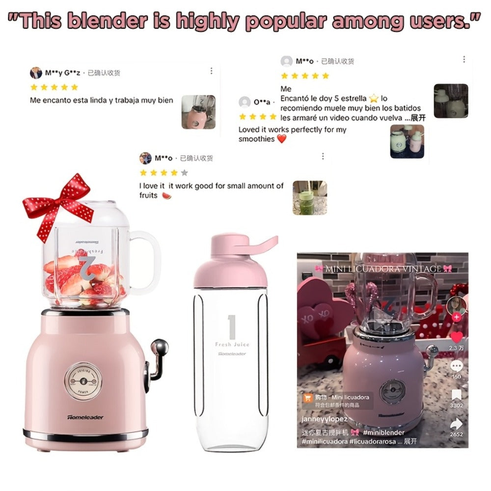 Personal Blender for Smoothies & Shakes - 20.3 oz Tritan BPA-Free Travel Cup with Lid, Portable Single Serve Smoothie Blender, Compact Countertop Blender for Gym, Office & On-the-Go, Cyan