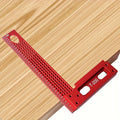 T-Square Marking Gauge 200mm Aluminum Alloy Woodworking Cross Calibration Height Ruler Precision T-Type Layout Tool for Carpentry DIY
