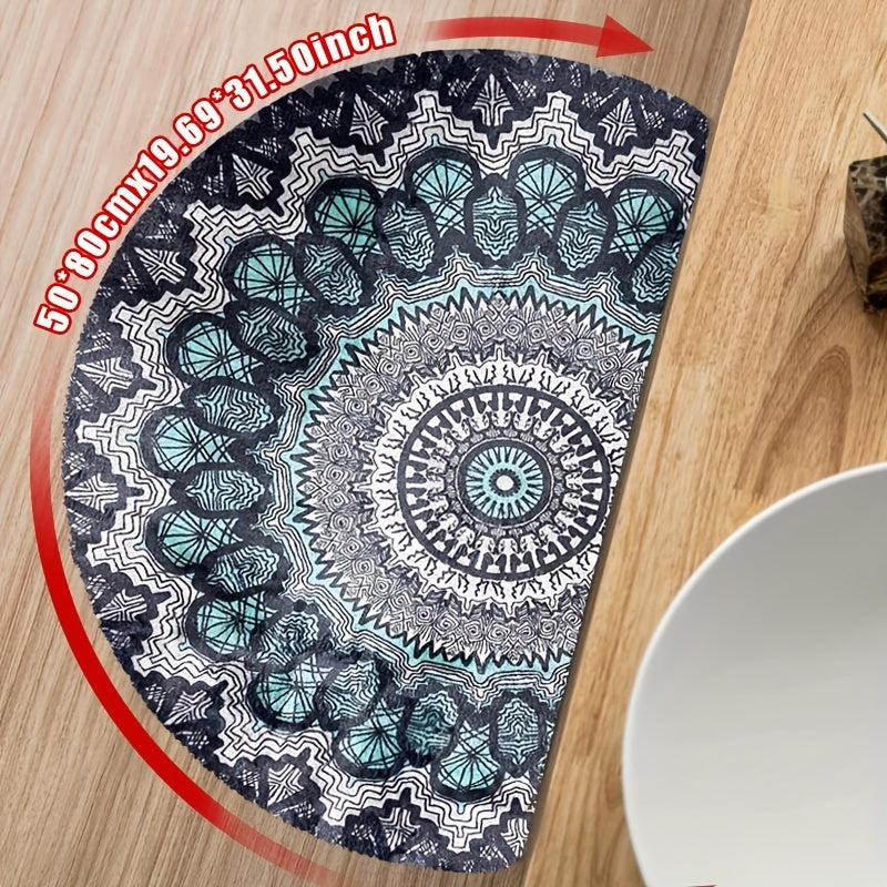 Outdoor Door Mat Heavy Duty Non-Slip Welcome Mat for Front Door Entrance Patio Porch, Durable Low-Profile Rug, Multiple Colors & Sizes, Light Blue Brown Dark Blue Gray Rainbow