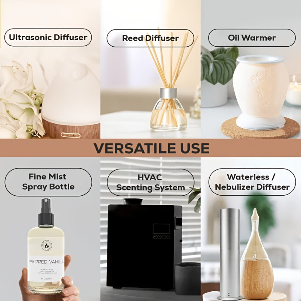 Large Capacity Essential Oil 8.79oz ¨C Premium Long-Lasting Floral Fragrance, Leak-Proof, Diffuser Compatible | Hilton, Shangri-La, Gardenia, Lavender, Ocean