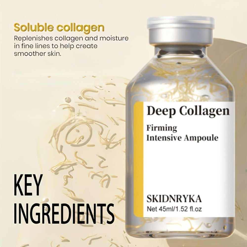 Collagen Serum with Niacinamide & Hyaluronic Acid, Deep Hydration Firming Plumping Skin Tightening Face Serum for All Skin Types, Brightening Even Skin Tone Anti-Aging Essence ¨C 2pcs x 1.52oz