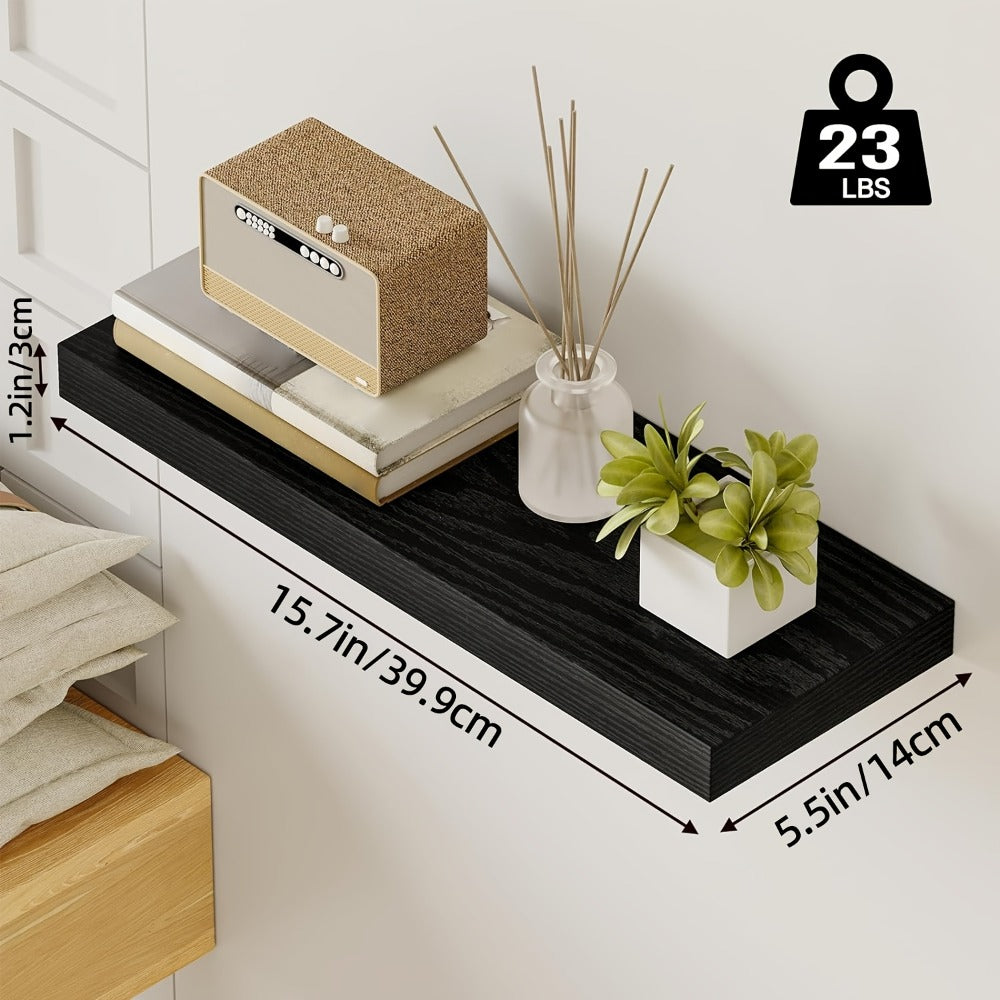 Floating Wall Shelves Set ¨C Wooden Wall-Mounted Shelves for Living Room, Kitchen & Bathroom (2/4/6pcs, 15.7¡±/19.7¡±/22¡±)