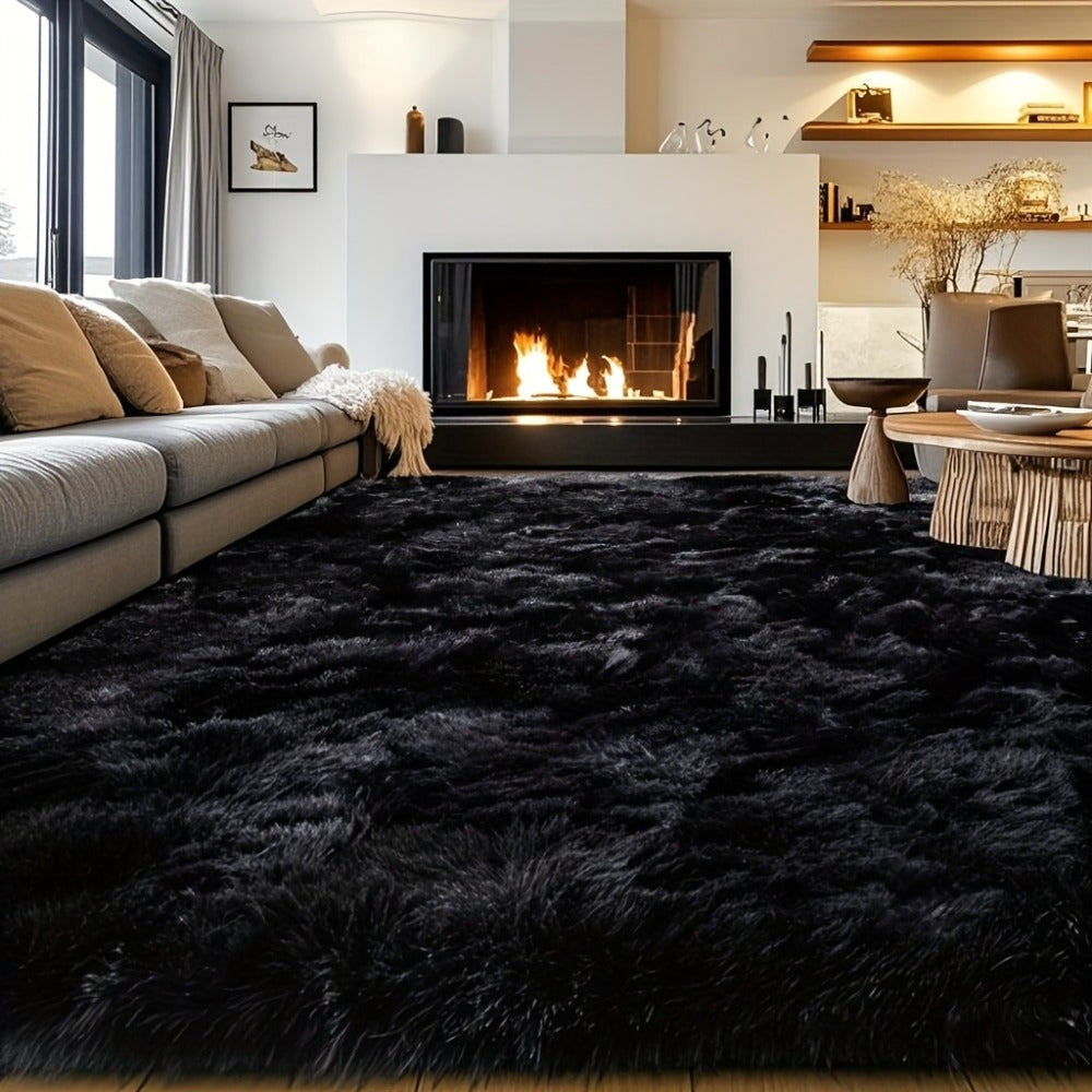 Fluffy Shag Area Rug 8x10 Feet ¨C Ultra Soft Plush Non-Slip Large Living Room Rug, Fuzzy Bedroom Carpet for Teen Dorm, Study Room & Home Decor ¨C Multiple Colors