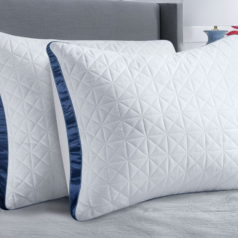 Hotel Luxury Bed Pillows for Sleeping ¨C Down Alternative Gusseted Pillow Set, Supportive & Breathable for Side Back Stomach Sleepers, Standard Queen King Size, Pack of 2 or 4