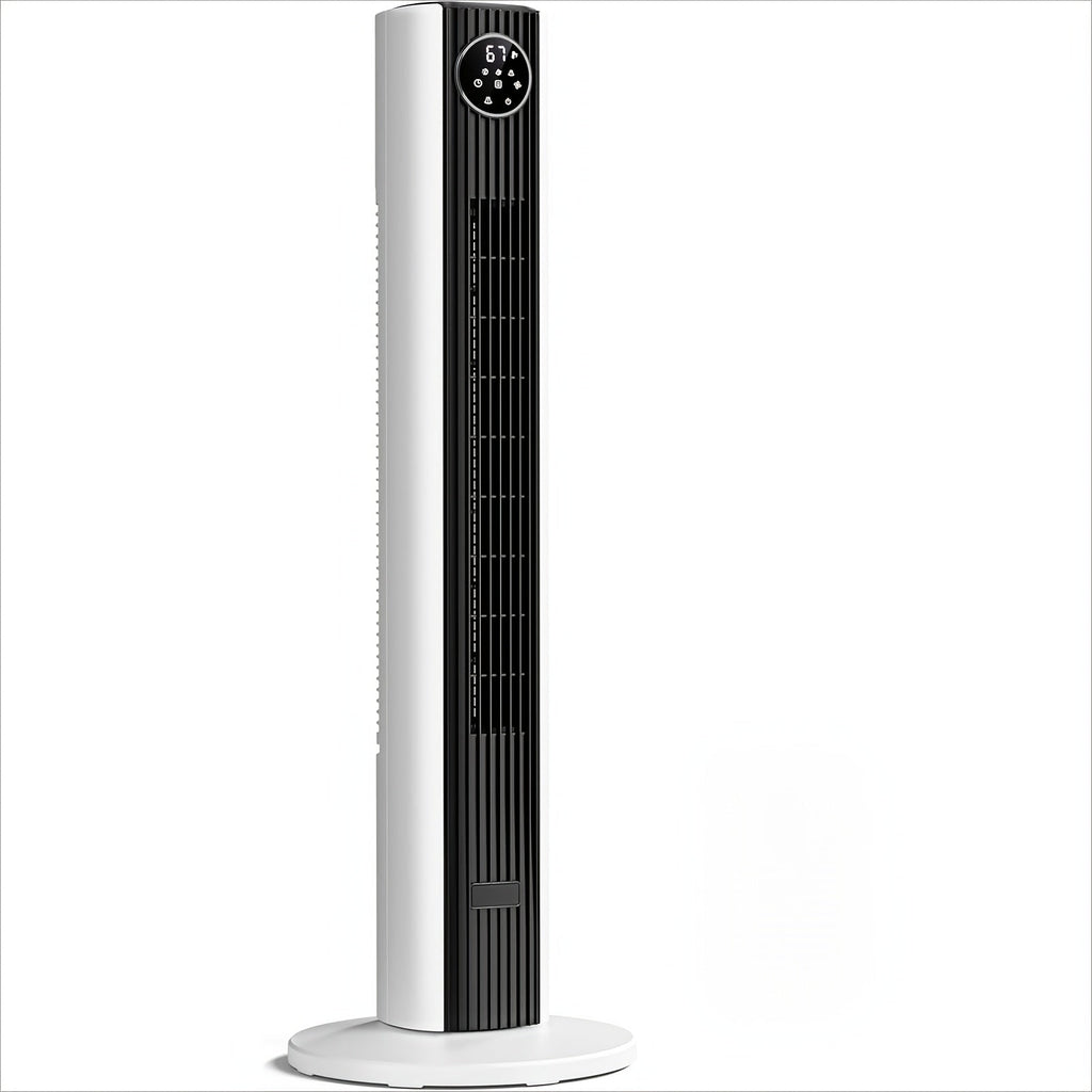 Tower Fan 35-Inch Bladeless 85¡ã Oscillating Standing Floor Fan 3-Speed Quiet Cooling with 12H Timer for Bedroom Office Living Room Home