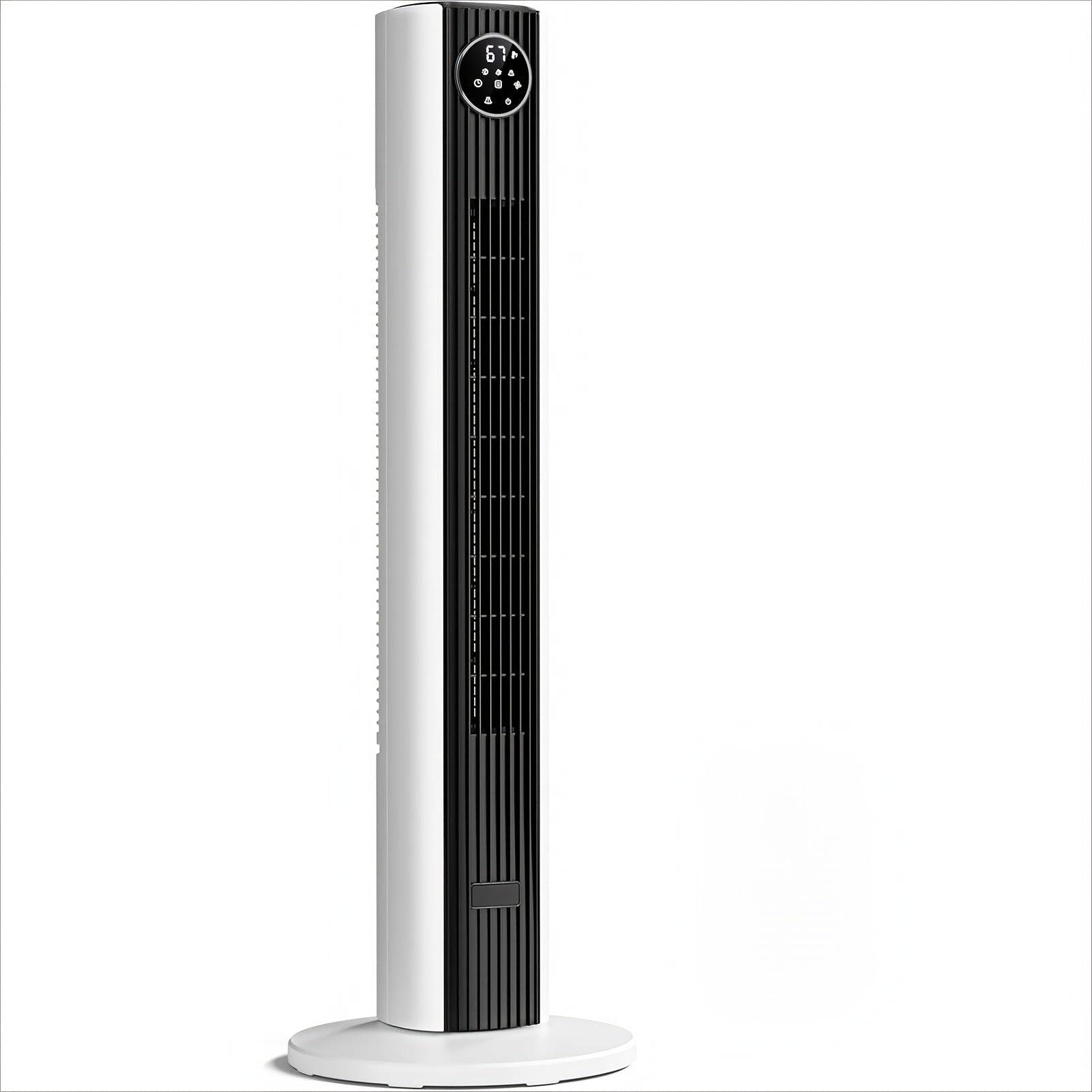 Tower Fan 35-Inch Bladeless 85¡ã Oscillating Standing Floor Fan 3-Speed Quiet Cooling with 12H Timer for Bedroom Office Living Room Home