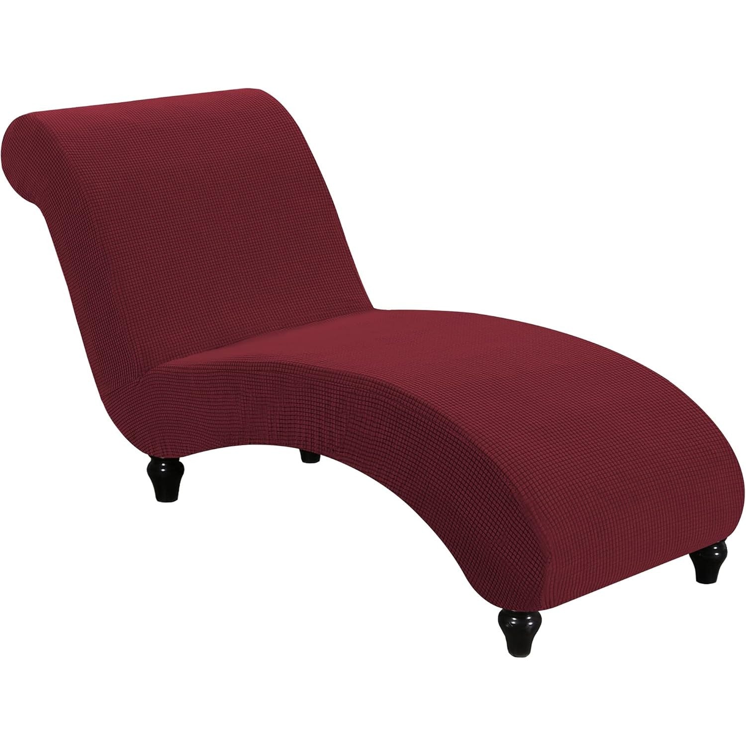 Chaise Lounge Cover Stretch Slipcover Jacquard Fabric Chair Sofa Protector for Living Room Bedroom Machine Washable Multi-Color