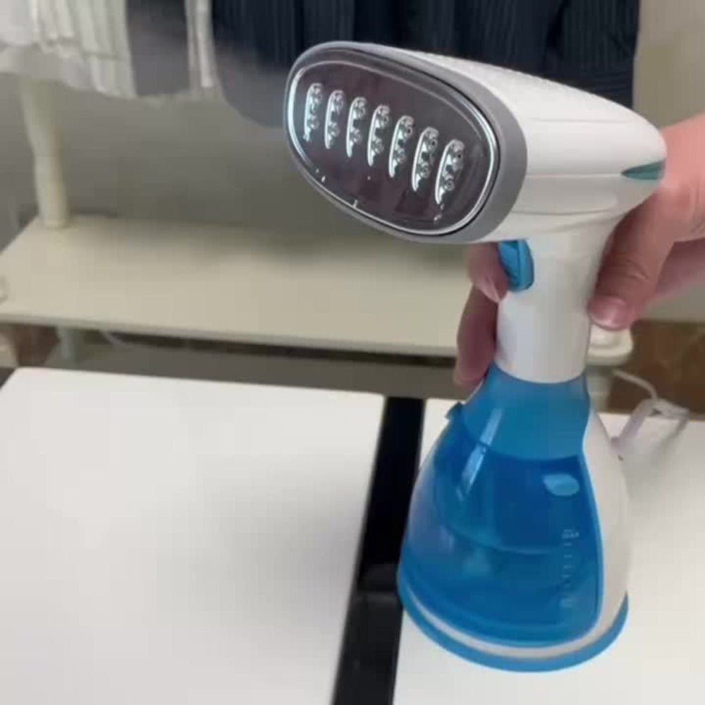 Handheld Garment Steamer 1500W with 9.47oz Removable Water Tank, Portable Fabric Steamer 30s Fast Heat-Up with Accessories Kit, Compact Mini Steam Iron for Clothes Home Travel Office, US Plug