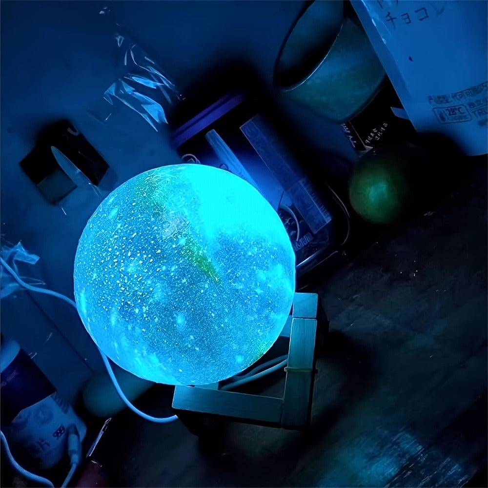 Moon Lamp Night Light 16 Colors 3D Galaxy Lamp with Wooden Stand Remote Control USB ¨C Perfect Birthday Gift for Women Men Lovers (5.9 Inch)