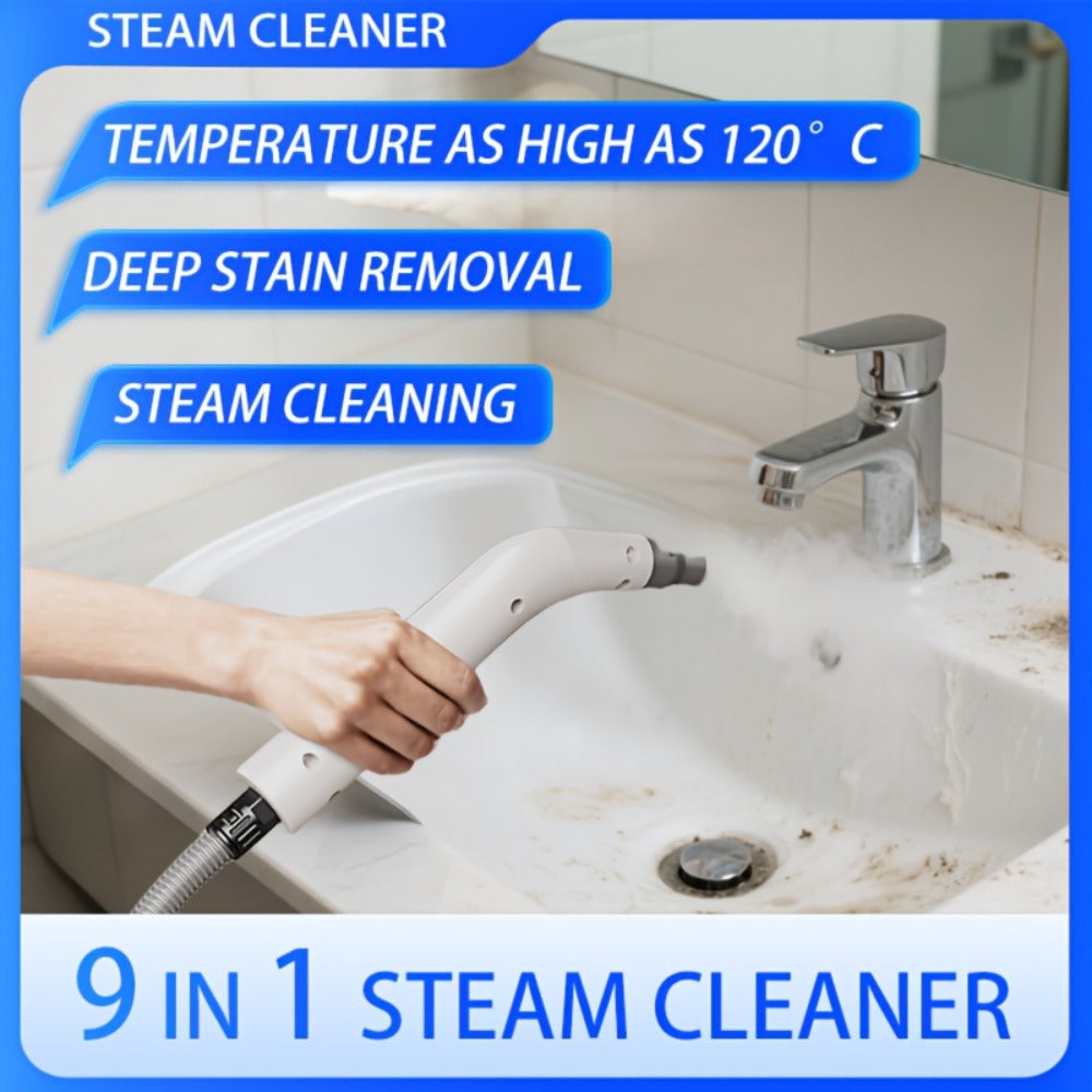 Handheld Steam Cleaner 1200W High Pressure Portable Steam Cleaning Machine for Home, Car, Upholstery, Floors & Gaps - High Power Water Tank, Multi-Surface Steamer with Storage Bag, Regular & Pro Edition