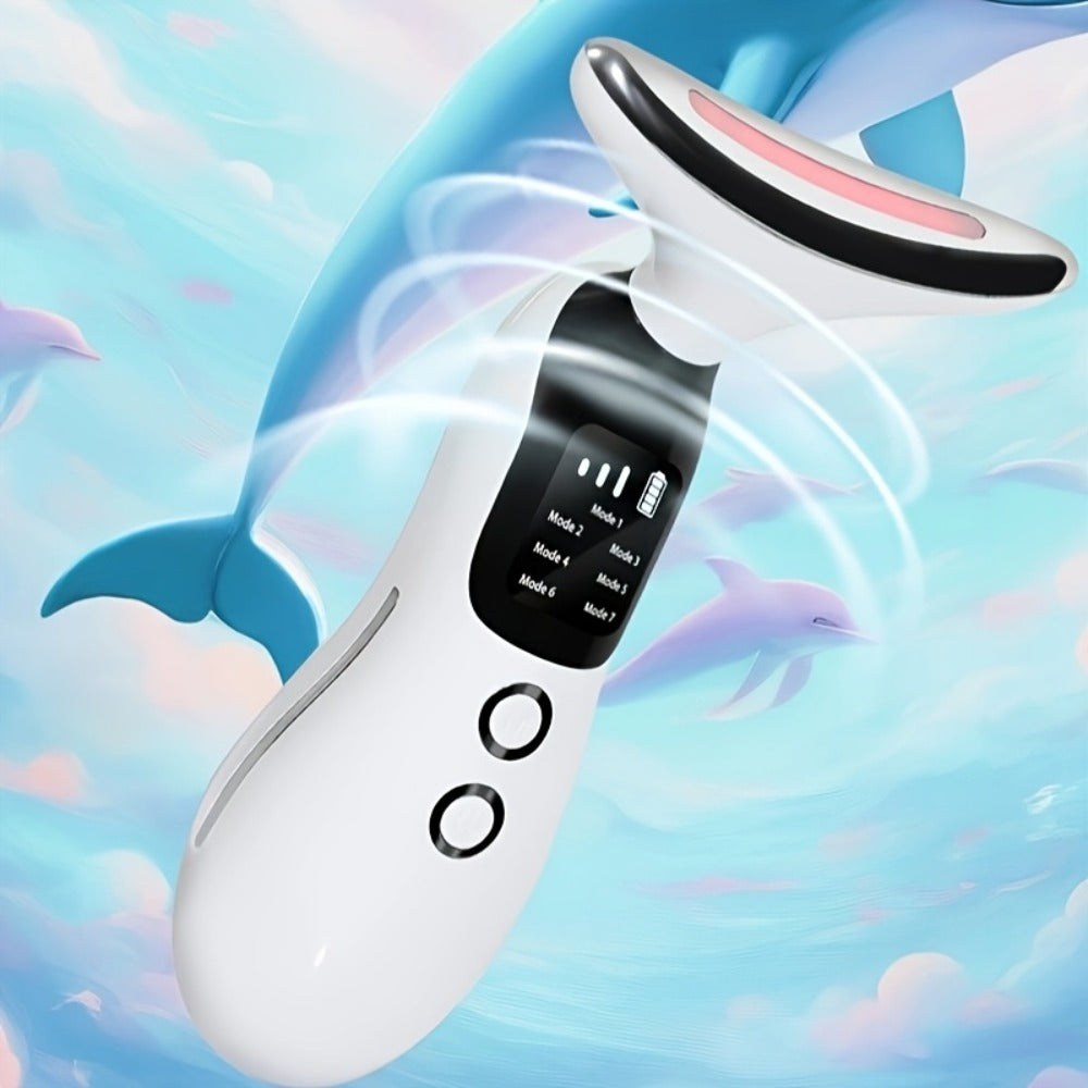 7-in-1 Neck Beauty Device with Base ¨C Multi-Functional Skincare Tool, USB Rechargeable, Anti-Aging Neck Firming & Lifting, Mother's Day Gift for Women